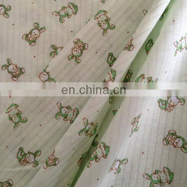 100% 65/35 TC Drop Needle Interlock Printed