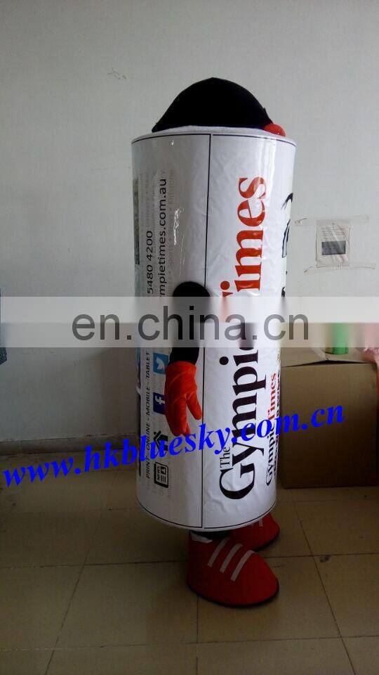 Adult Newspaper Mascot Costume Newspaper Person Mascot Costume For Party