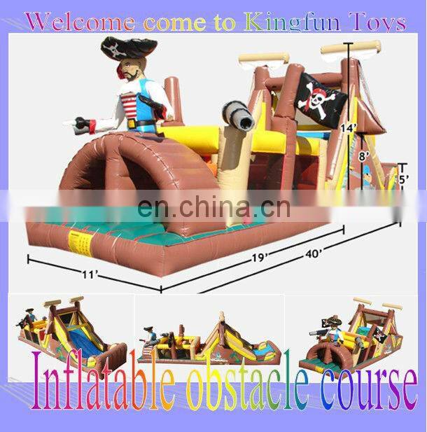 Commercial inflatable interactive obstacle sport