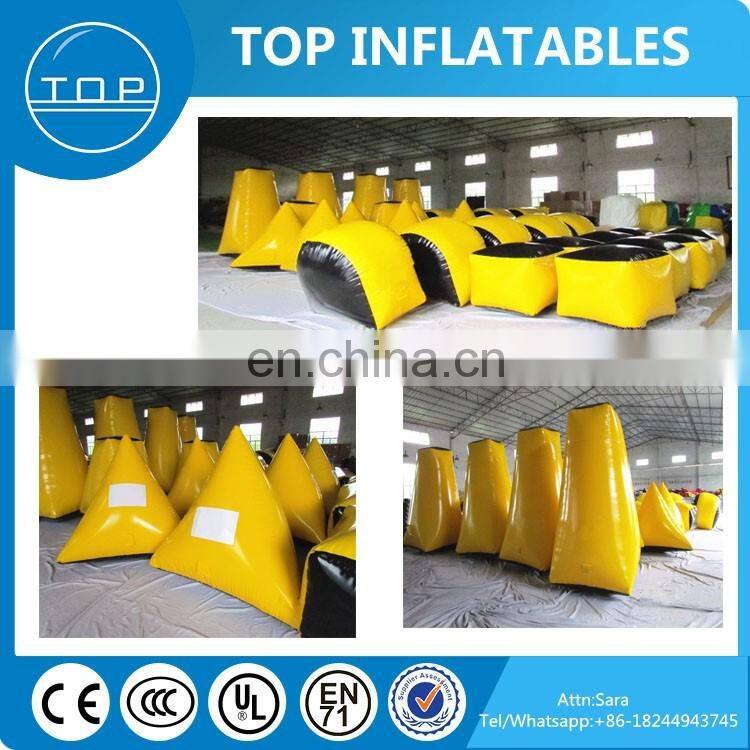 Factory price paint ball equipment,inflatable paintball bunkers for sale