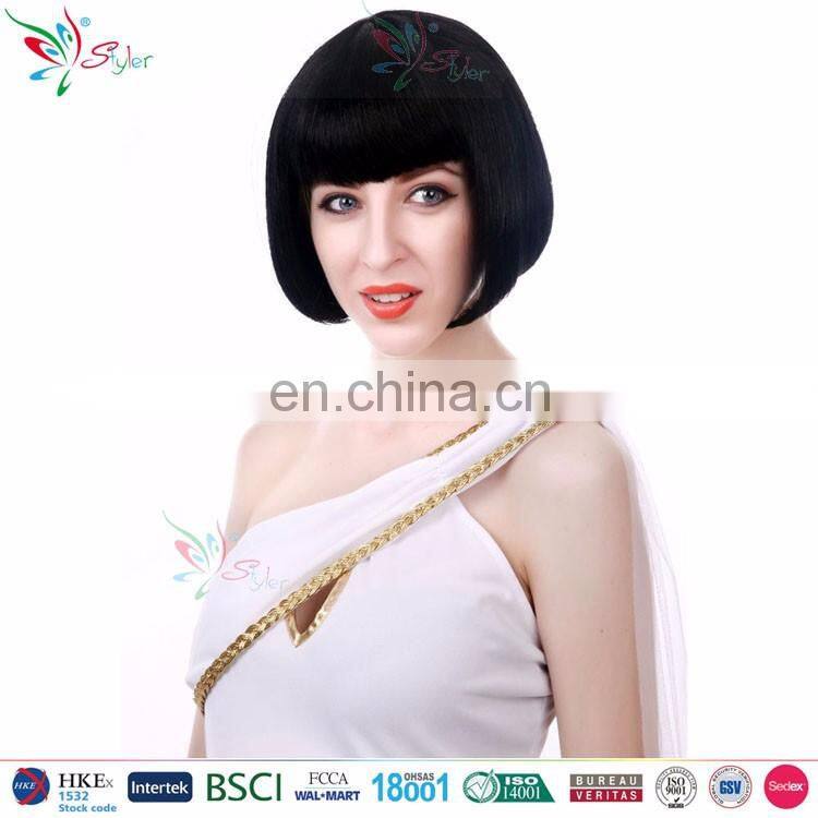wholesale fashion style synthetic wigs short bob wig for party