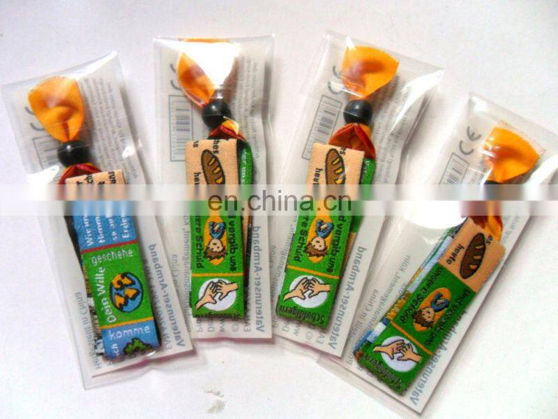 festival cheap customized fabric wristbands