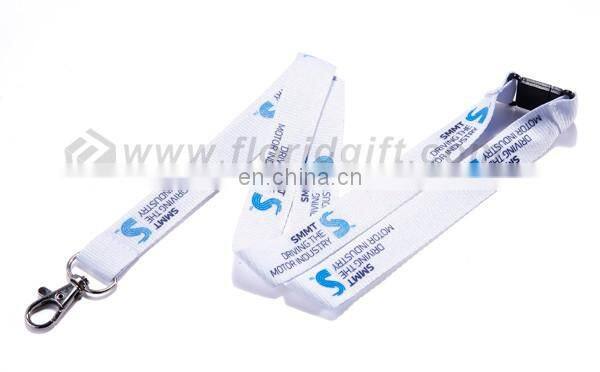 Exhibition branding cheap screen printing lanyards for adverstizing