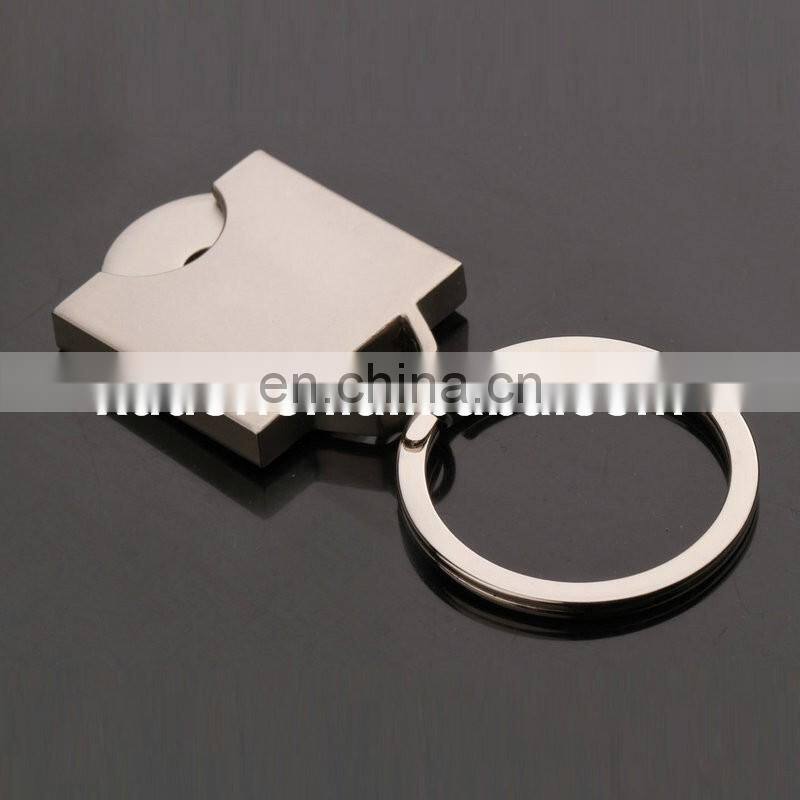 Reusable Shopping Trolley coin 1 Euro Coin Token Holder Keyring Keychain