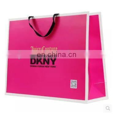 2015 red 1 color print soap 250gsm paper bag with cotton string