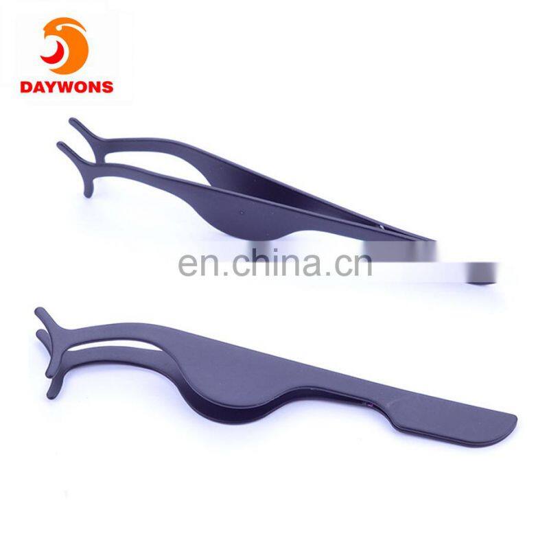 Stainless Steel False Eyelashes Extension Applicator Clipper Auxiliary Tool Tweezers Nipper Fish Tail Clipper