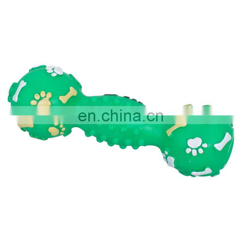 Dog Pet Product Scratching Dumbbell Shape Vocal Toy