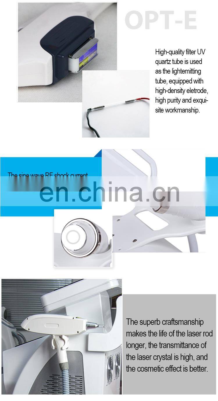 4 IN 1 SHR Elight RF ND Yag Laser Multifunction Beauty Machine CE Approval