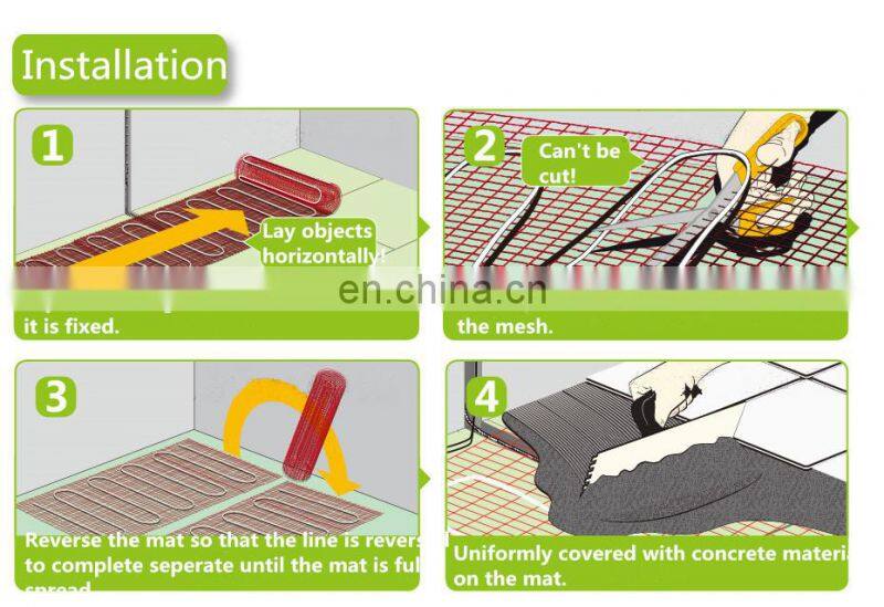 Good quality factory directly flooring mat system pig greenhouse soil heating