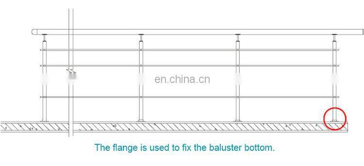 Wholesale Price Balustrade Fitting Stainless Steel Pipe Flange
