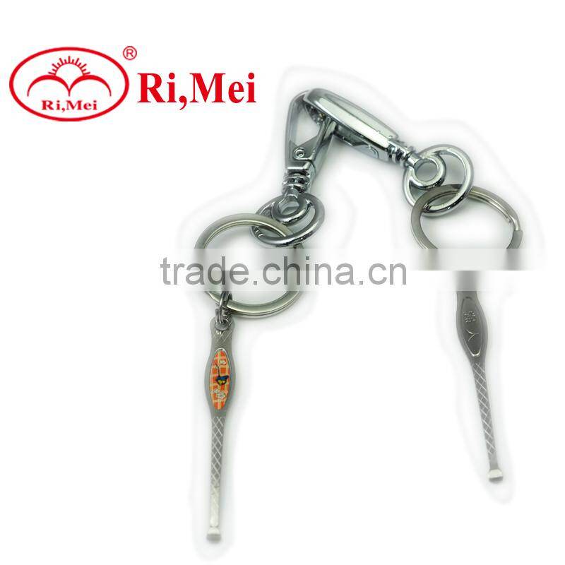 blank plastic shoe key chain