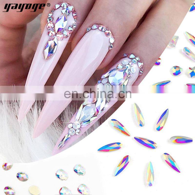 Yayoge Diamond Deb Shape Nail Files Crystal Polish Bottles