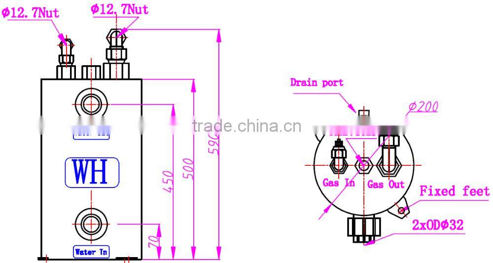 Hot sales titanium tube heat exchanger for swimming pool heat exchanger