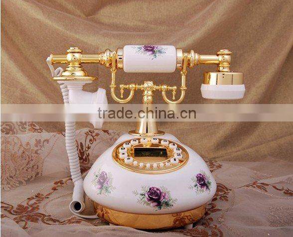 porcelain antique telephone with cid display