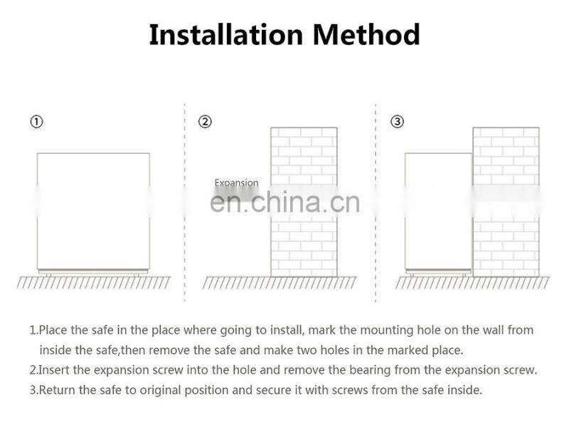 Honeyson new guest supply small wall digital security hotel safe