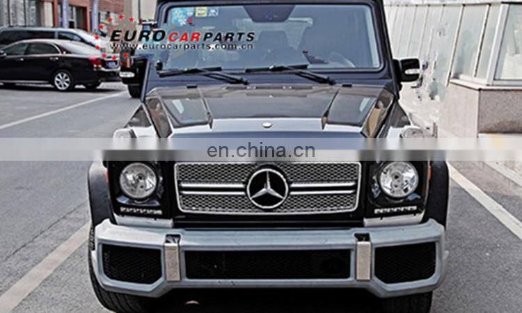 G class w463 full body kits for G350 G500 G55 upgrade to G63 G65 front bumper grille over fenders side mirror headlights cover