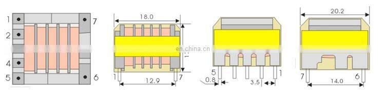 High Voltage Transformer FHT19 Resin Encapsulated Ignition Transformer