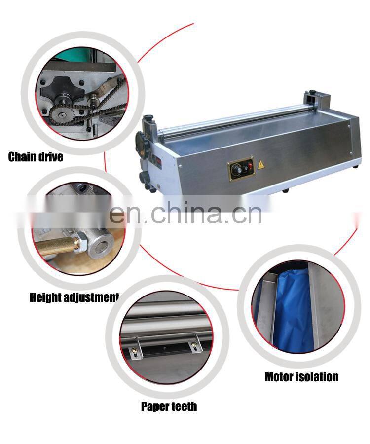 NO MOQ manual operate desktop small paper cold gluing machine with speed control for gift box