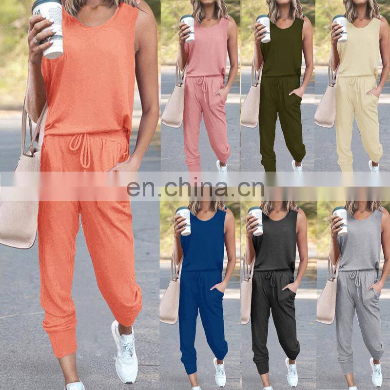 New Products 2021 Ladies Long Sleeve Bodysuit Jumpsuit 3 Piece Set Ladies Stacking Jogging Set