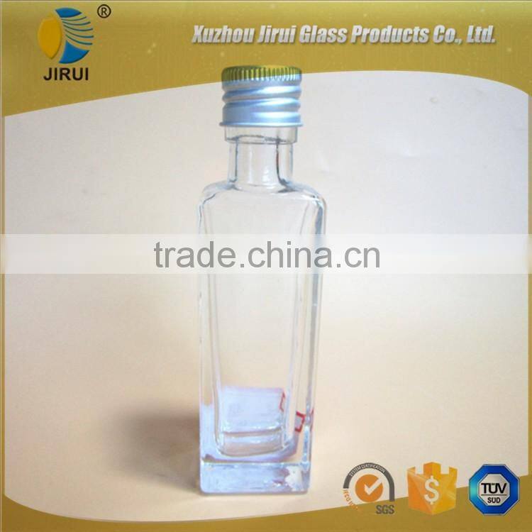 Small Square wine bottle glass bottle 50ml
