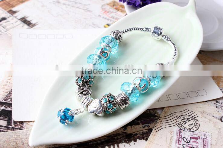 women jewelry bead bracelet european charm bead bracelet