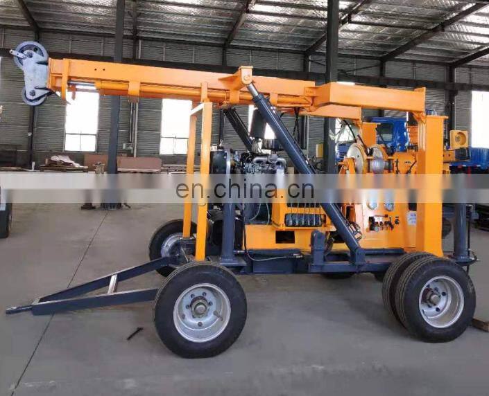 good price trailer mounted 300m pneumatic water well drilling rigs machine