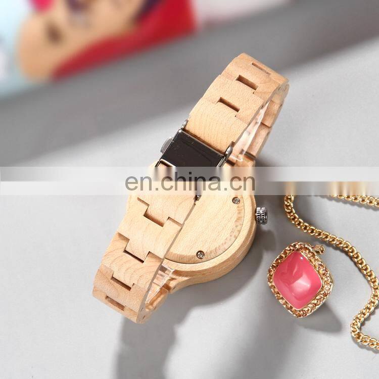 GOHUOS 16059 Mens Women Wood Watches Charm Quartz Analog Casual Bamboo Watch Male