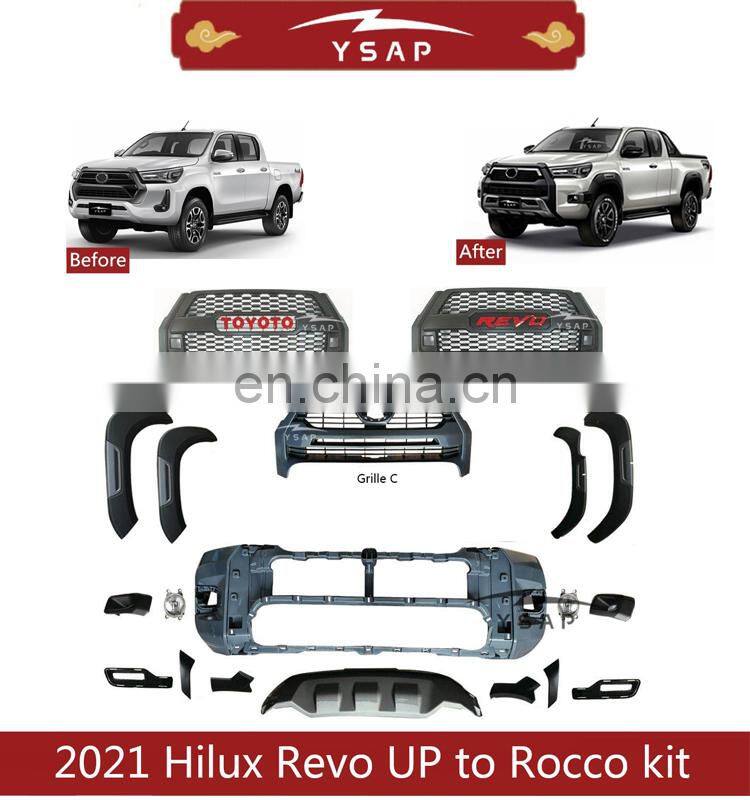 2021 High quality Factory Price accessories Wide Fender Flares for 2021 Hilux Revo