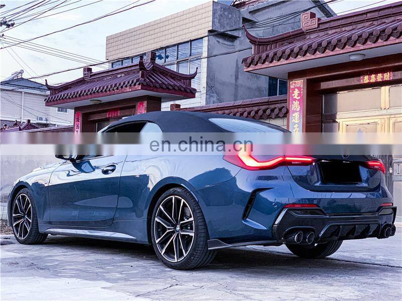 Runde Newest G22 For 2021 BMW 4 Series Carbon Fiber Front Lip 425i 430i Modified Dry Carbon Rear Lip