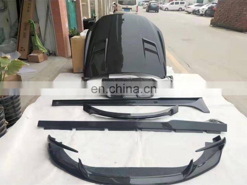 Runde For Maserati Ghibli 2013-2017 Aspec Style Carbon Fiber Body Kit With Front Lip Side Skirt Rear Diffuser Spoiler Hood