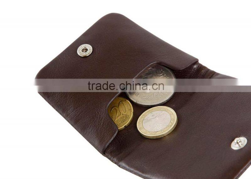 black soft calf leather pocket coin holder coin case coin pouch