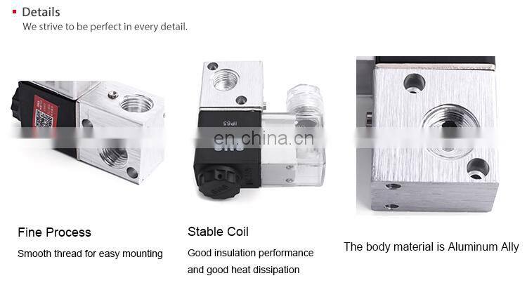 SNS 3V1 Series DC24V normal closed hydraulic pneumatic 2 position 3 way control solenoid valve