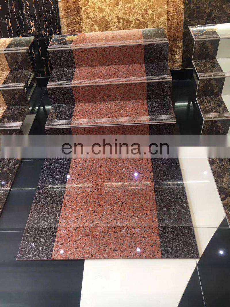 Marble Glazed Finish Stair Tiles,Ceramic Anti Slip Stepping Stairs Flooring Tiles