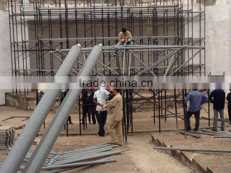 Free design prefabricated steel space truss function hall