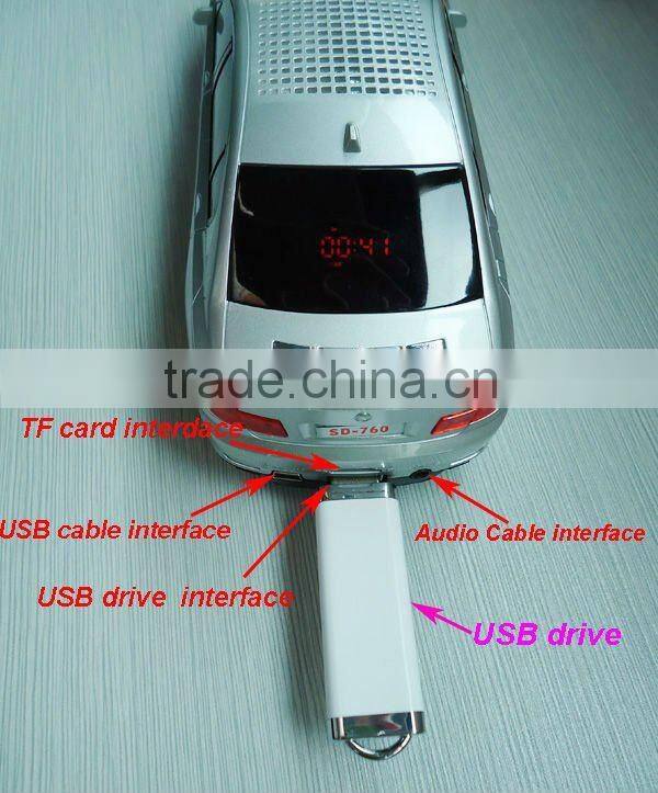 Wireless Mini music car speaker with LED