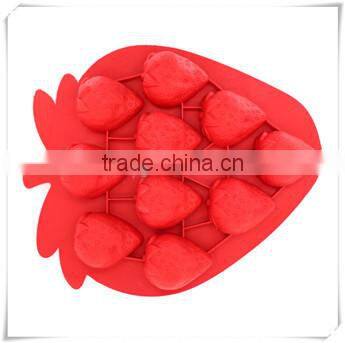 BC0001 nicole strawberry wholesale silicone ice cube tray