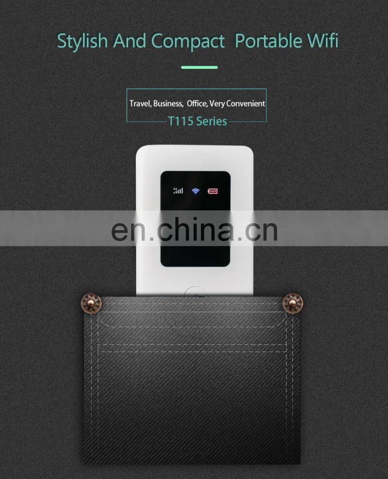 ALLINGE MIN067 T115 4G Router With Sim Card Mini Wifi Router 4G Lte
