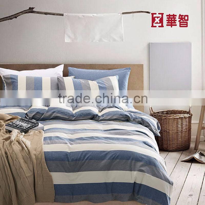Stripe Design Bed Linen, Home/Hotel use comfortable bed fitted sets 4pcs