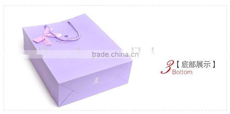 light purple color gift paper bag/shopping bag