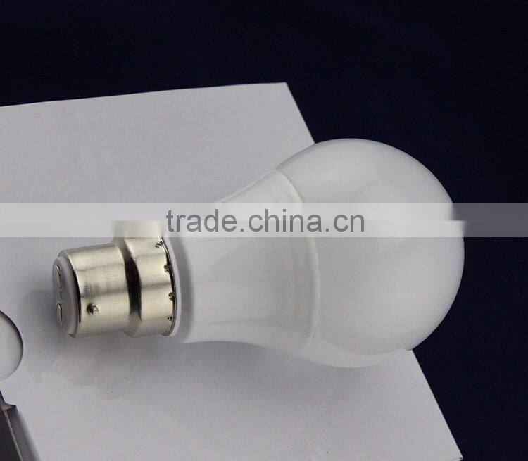 Led bulb 5w, plastic housing 5w led bulb, 180 degree beam angle E27 led bulb