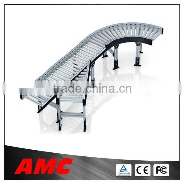 Expandable gravity flexible roller conveyor