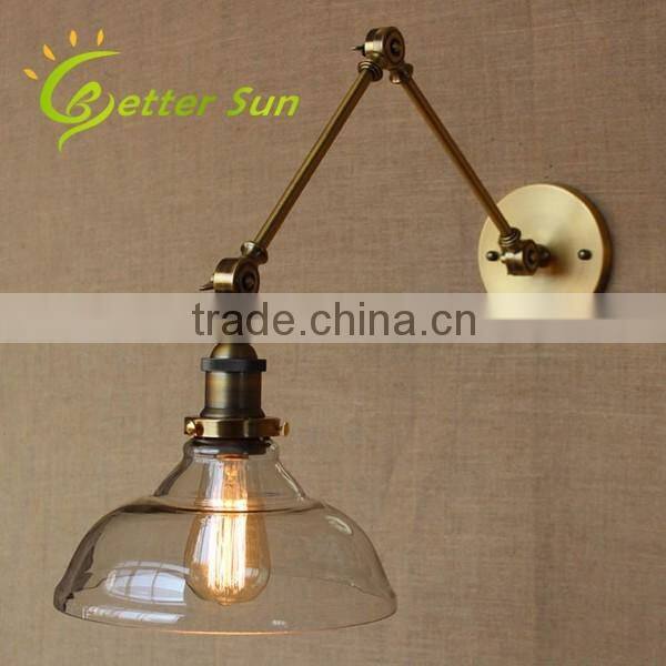 Adjustable Machine Arm Chrome Finished Corridor Wall light for Home