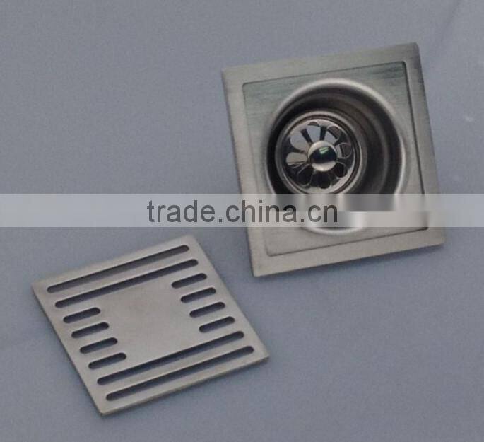 NEW TYPE Stainless Steel Floor Drain.single use , satin finished, brushed