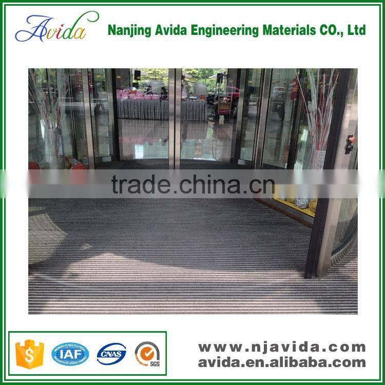 rubber insert aluminum entrance combinated door mat
