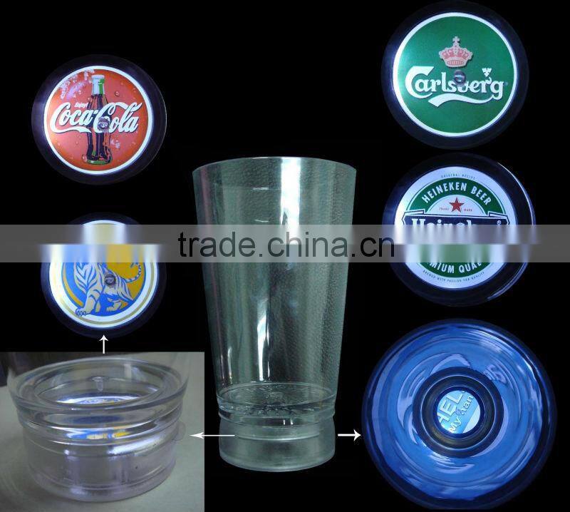 halloween selling advertising led plastic cup, led flashing cup.
