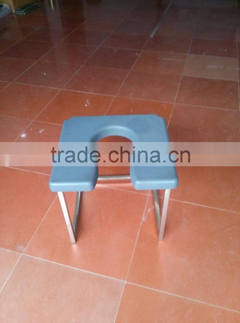 made of high-tech PU and Stainless steel Medical Shower chair,free standing