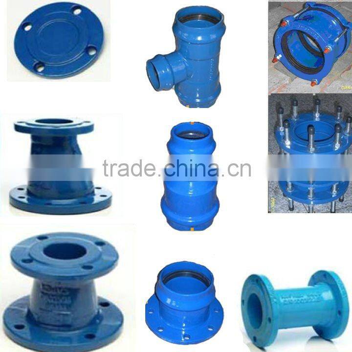 ductile iron pipe fitting flanged adaptor