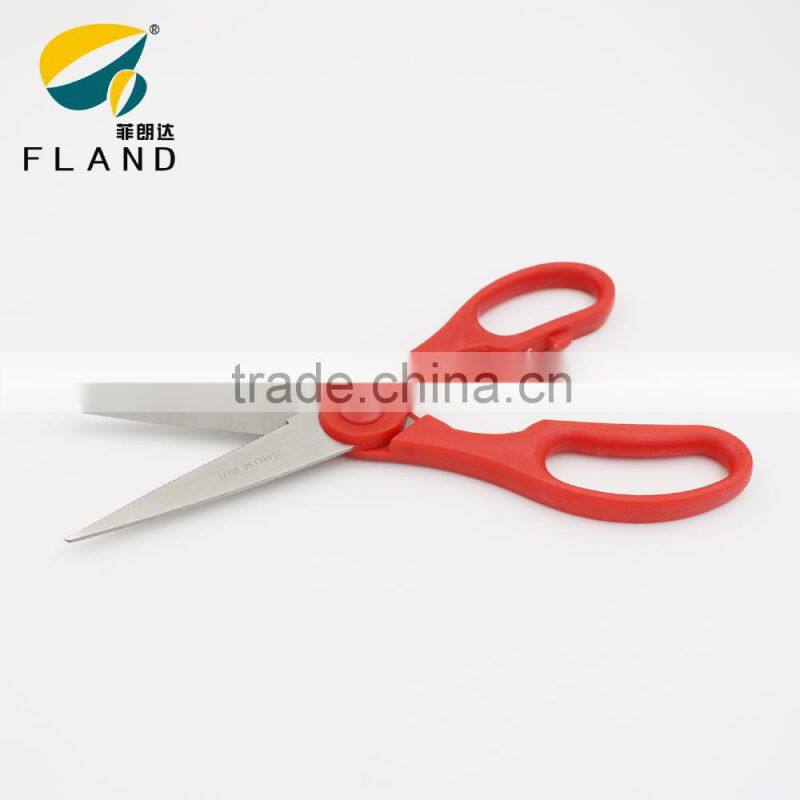 YangJiang red pp handle stainless steel kitchen scissor