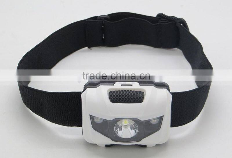 Light Weight Mini 2 IN 1 Red White LED Headlamp Flashlight