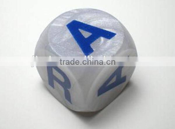 pearl custom 6 sided big plastic dice
